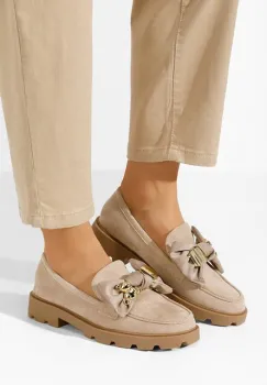 Mocasini cu talpa groasa Desana kaki imagine