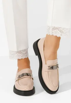 Mocasini cu talpa groasa Haruna bej imagine