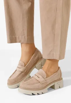 Mocasini cu talpa groasa Lerina V2 kaki imagine