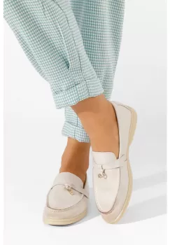 Mocasini dama Anette bej imagine