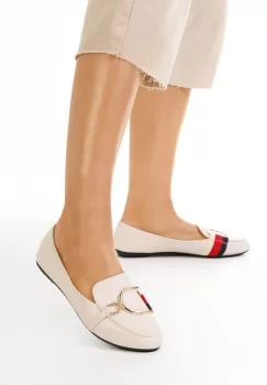 Mocasini dama bej Elvira imagine