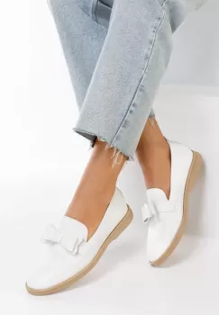 Mocasini dama eleganti Andeva albi imagine