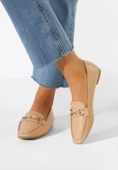 Mocasini dama eleganti bej Acuna imagine