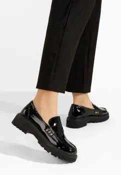 Mocasini dama eleganti Glenda V3 negri imagine