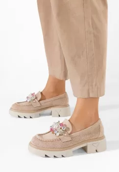 Mocasini dama eleganti Glorinda kaki imagine