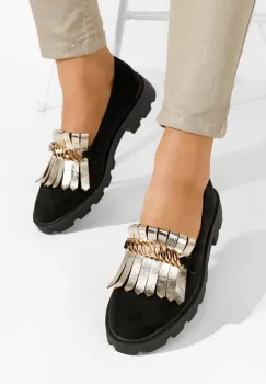 Mocasini dama eleganti Kanesha negri imagine