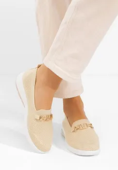 Mocasini dama Ivaira bej imagine