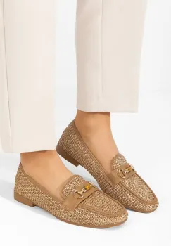 Mocasini dama Krystina kaki imagine