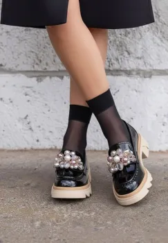 Mocasini dama lacuiti Lerina V4 negri imagine