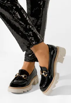 Mocasini dama lacuiti Lerina V6 negri imagine