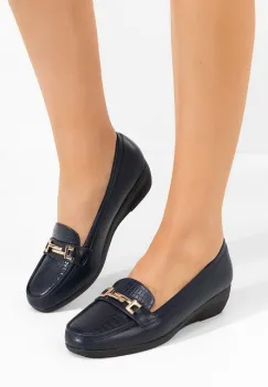 Mocasini dama Mabelle albastri imagine