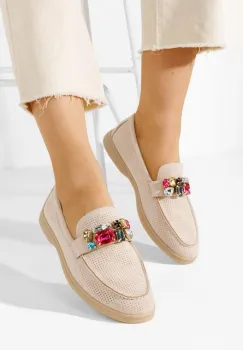 Mocasini dama Maceira V8 bej imagine