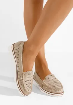 Mocasini dama Manise aurii imagine