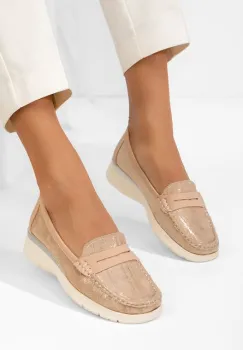 Mocasini dama Martinea aurii imagine