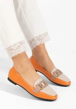 Mocasini dama Moryena portocalii imagine