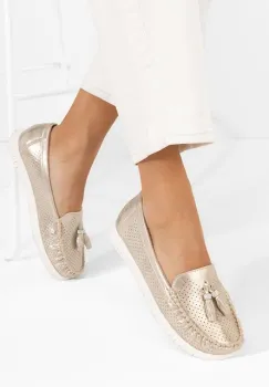 Mocasini dama Sonja V2 bej imagine