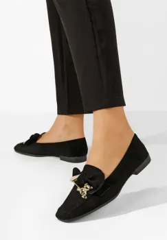 Mocasini dama Vitena negri imagine