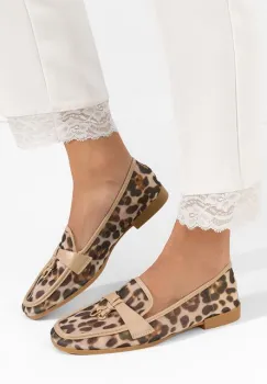 Mocasini dama Yassenia bej imagine