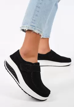 Mocasini piele naturala Justina 2 Negri imagine