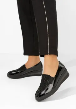 Pantofi casual cu platforma Madalyn negri imagine