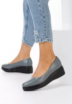 Pantofi casual cu platforma Milanca navy imagine