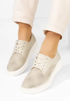 Pantofi casual dama Desiree bej imagine