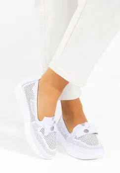 Pantofi casual dama Irvesa albi imagine