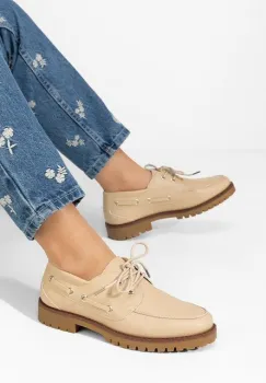 Pantofi casual dama Krystyna bej imagine