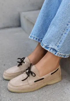 Pantofi casual dama Laelia bej imagine