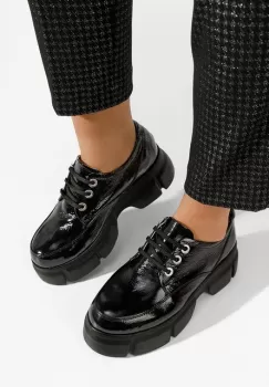 Pantofi casual dama piele Disia V3 negri imagine