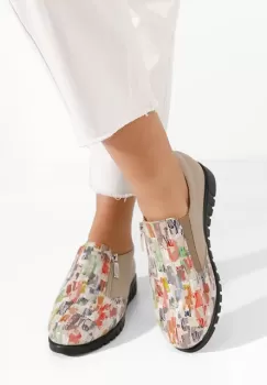 Pantofi casual dama piele Isola multicolori imagine