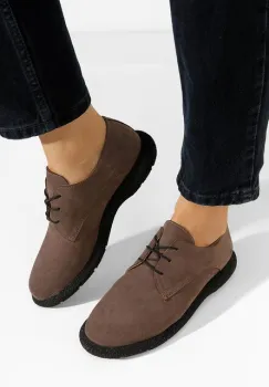 Pantofi casual dama piele Karysa V2 maro imagine