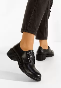 Pantofi casual dama Roanne negri imagine