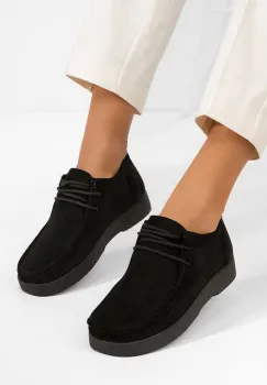 Pantofi casual dama Zairia negri imagine