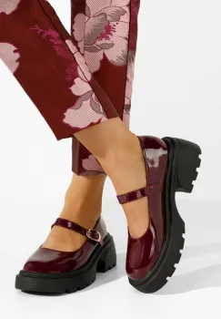 Pantofi cu platforma Maliana rosii imagine