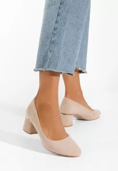 Pantofi cu toc gros Cabrilla S V2 kaki imagine