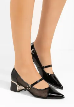 Pantofi cu toc gros Lauralee negri imagine