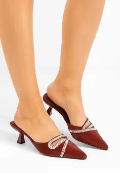 Pantofi cu toc mic Griseia grena imagine