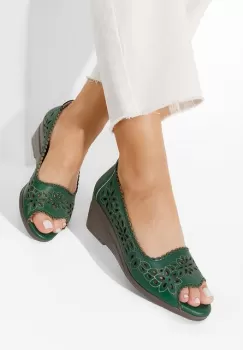 Pantofi dama piele Amabella verzi imagine