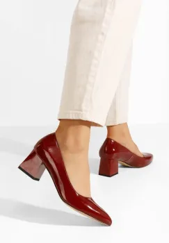 Pantofi dama piele Rianne grena imagine