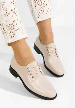 Pantofi derby piele Camiria bej imagine