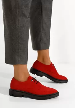 Pantofi derby piele Pelado V2 rosii imagine