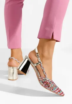 Pantofi slingback Letira multicolori imagine