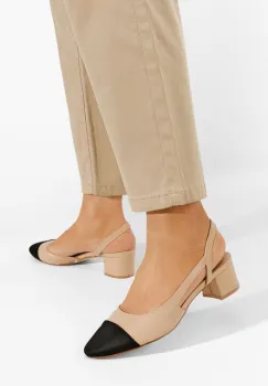 Pantofi slingback Varese bej imagine