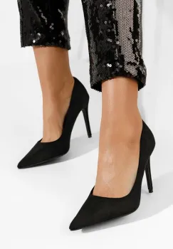 Pantofi stiletto Solstice negri imagine