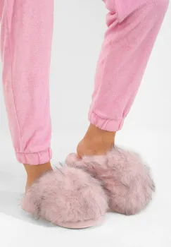 Papuci cu blanita Michely roz imagine
