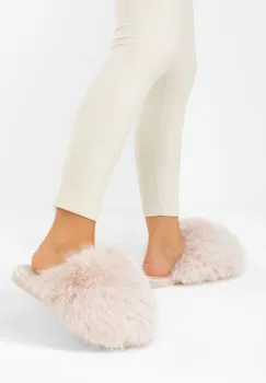 Papuci cu blanita Vesoria bej imagine