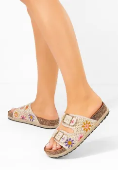 Papuci cu platforma JOELIA bej imagine