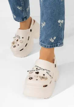 Papuci cu platforma Katelynn bej imagine