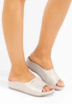 Papuci cu platforma Ronnie argintii imagine